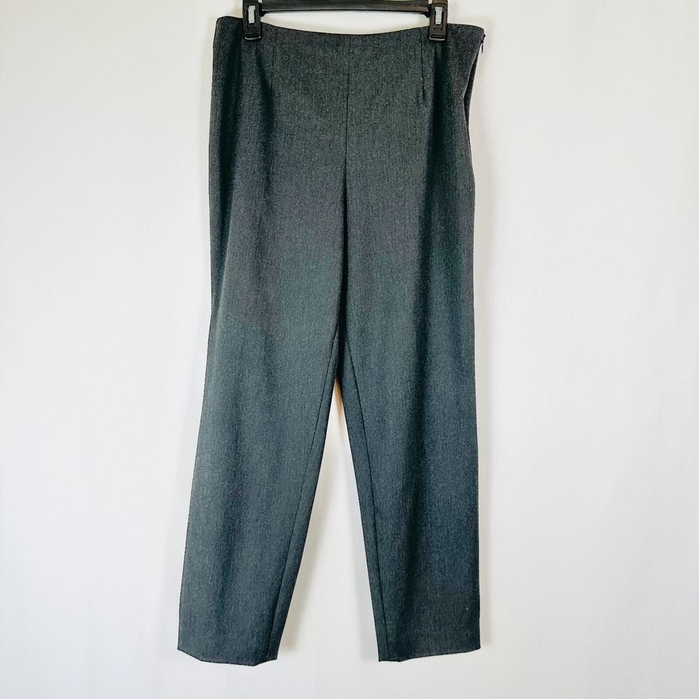 Vintage Talbots Stretch Pants Womens 12 Black Business Dress Trousers Workwear